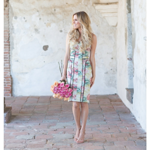 **SOLD** NWD Byron Lars Brocade Garden Sheath Dress, Sz. 4 - Picture 5 of 13